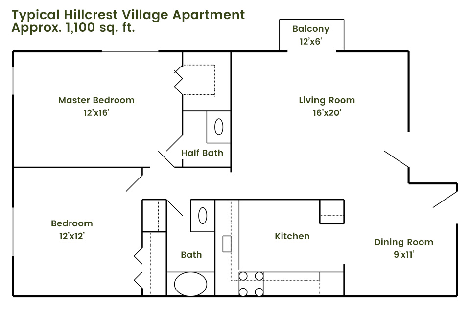 Hillcrest Village Floorplan